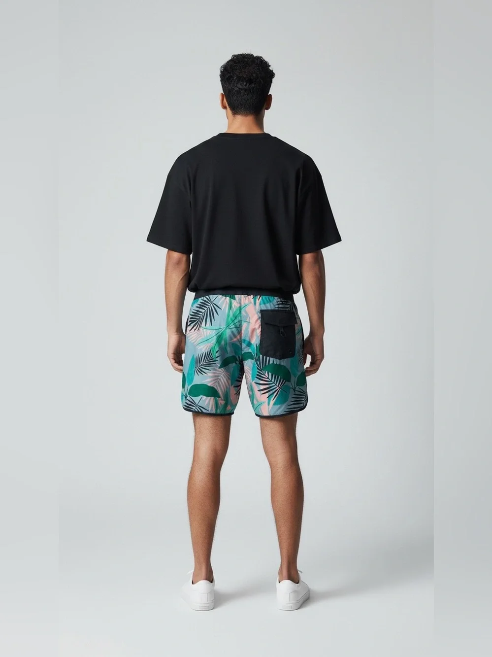 Alton Tropical Leaf Swim Board Shorts Size 38
